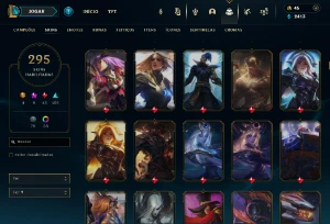 Conta League Of Legends 295 Skins E Com Skins No Valorant LOL