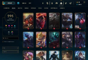 Conta League Of Legends 295 Skins E Com Skins No Valorant LOL