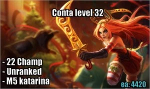 Conta level 30+ league of legends LOL