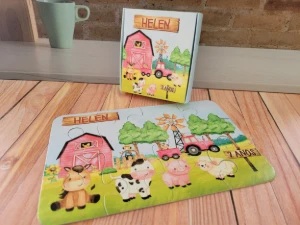 Quebra-cabeça Fazendinha com Caixa 19 x 13 cm - Artesanato e Personalizados
