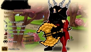 CONTA COM HEROMART RARAS - Adventure Quest World AQW