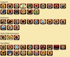CONTA COM HEROMART RARAS - Adventure Quest World AQW