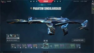 CONTA VLR PLAT 3 COM VARIAS SKINS - Valorant