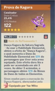 Yae Miko - Prova de Kagura - AR 20 - Genshin Impact