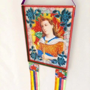 Estandarte de Santo - Santa Bárbara - Artesanato e Personalizados