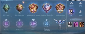 CONTA MOBILE LEGENDS BANG BANG - VALOR A NEGOCIAR