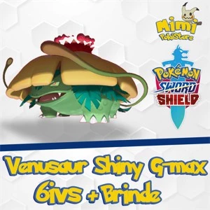 Venusaur Shiny Gigantamax 6IVs - Pokémon Sword e Shield - Outros