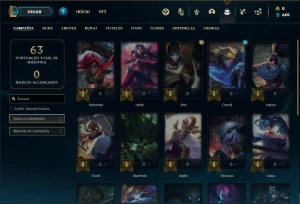 Conta bronze  3 com 25 Champs e 7 Skins - League of Legends LOL
