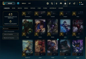 Conta bronze  3 com 25 Champs e 7 Skins - League of Legends LOL