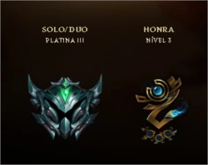 Conta de lol platina 3 - League of Legends
