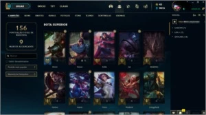 conta platina NV 95 season passada e com o mmr muito bom - League of Legends LOL
