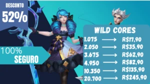 Wild - Rift, Wild Cores Com 50% De Desconto - League of Legends: Wild Rift LOL WR