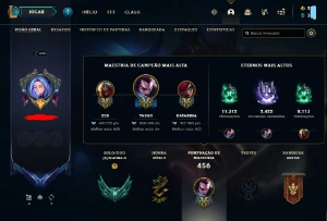 Conta RIOT com contas de Valorant e League of Legends. LOL