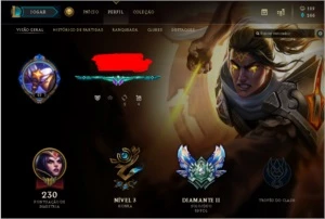 Conta diamante 2 - League of Legends LOL