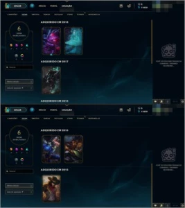 CONTA DE LEAGUE OF LEGENDS LOL