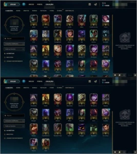 CONTA DE LEAGUE OF LEGENDS LOL