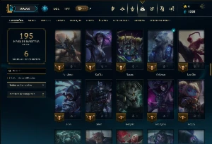 Bronze 1 com 100 Champs e 12 Skins ( Mais de 700 Jogos ) - League of Legends LOL