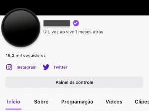 Conta Twitch Verificada 15.3K Follows - Redes Sociais