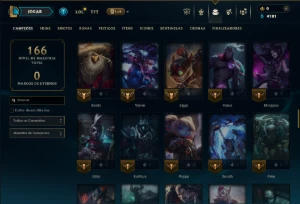 Unranked com 95 Champs e 9 Skins - League of Legends LOL