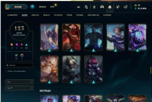 Conta Main Jg/Main Ww/Unranked/Varias Skins - League of Legends LOL