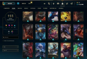Conta Main Jg/Main Ww/Unranked/Varias Skins - League of Legends LOL