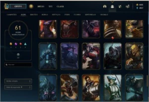 Conta RARA lol 2011 - 61 skins - League of Legends