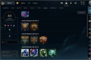 Conta RARA lol 2011 - 61 skins - League of Legends