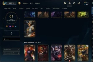 Conta RARA lol 2011 - 61 skins - League of Legends
