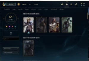 Conta RARA lol 2011 - 61 skins - League of Legends