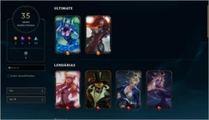 Conta League of Legends Platina IV LOL