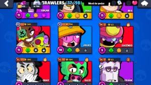 Conta com 4 Skin hipercarga - Brawl Stars
