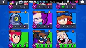 Conta com 4 Skin hipercarga - Brawl Stars