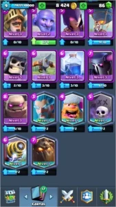 CLASH ROYALE - NÍVEL 9 - 5 LENDÁRIAS