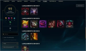 CONTA PLATINA 1 NA MD5 - League of Legends LOL