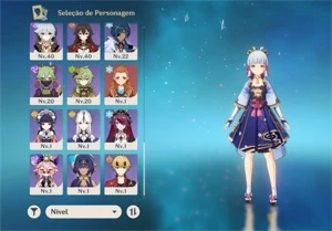 Conta ganyu C1+Eula+Ayaka+Yae Miko+Kazuha+Túmulo do Lobo - Genshin Impact