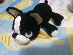 Boston Terrier Amigurumi - Artesanato e Personalizados
