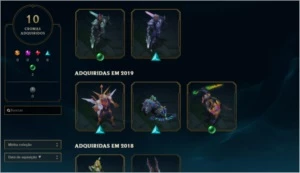 Conta LoL - ex Diamante - Todos Champs - Muitas skins raras - League of Legends