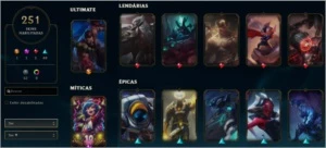 Conta LoL - ex Diamante - Todos Champs - Muitas skins raras - League of Legends