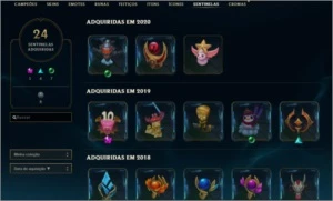 Conta LoL - ex Diamante - Todos Champs - Muitas skins raras - League of Legends