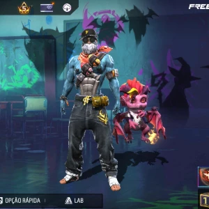 Conta Com 1 E 2 Passe - Free Fire