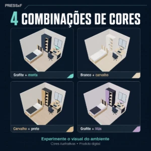 Quarto Gamer: 12 Ideias de Ambientes + Visualizador 3D e PDF - Outros