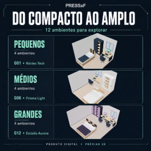 Quarto Gamer: 12 Ideias de Ambientes + Visualizador 3D e PDF - Outros