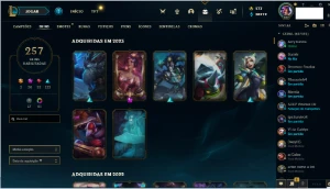 Acc Lol + Valorant - Mesmo Email - Itens Tops! - League of Legends