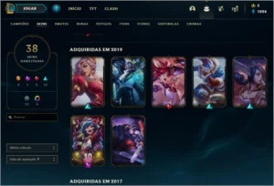 Conta lol ANTIGA, SKINS RARAS, Platina 4, bom mmr - League of Legends