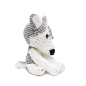 Husky Siberiano em amigurumi - Artesanato e Personalizados
