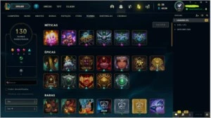 Vendo conta Plat 1 - 80 pdl - icones de diamante - League of Legends LOL