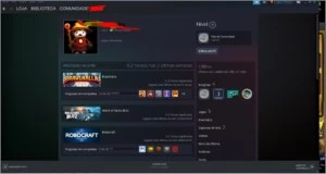 Conta steam 120 reais em jogos