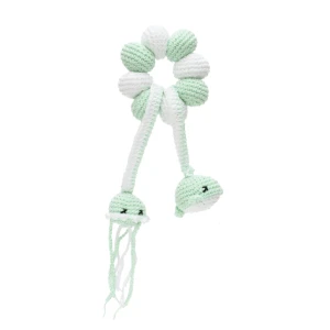 Chocalho de Bebê Amigurumi Crochê Verde - Artesanato e Personalizados