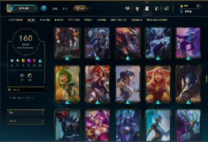 Platina 4 com TODOS os champs e 160 Skins ( JG / MID / ADC ) - League of Legends LOL