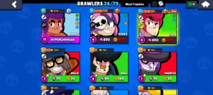 Conta Brawl Stars com o Wattson Paladino vermelho